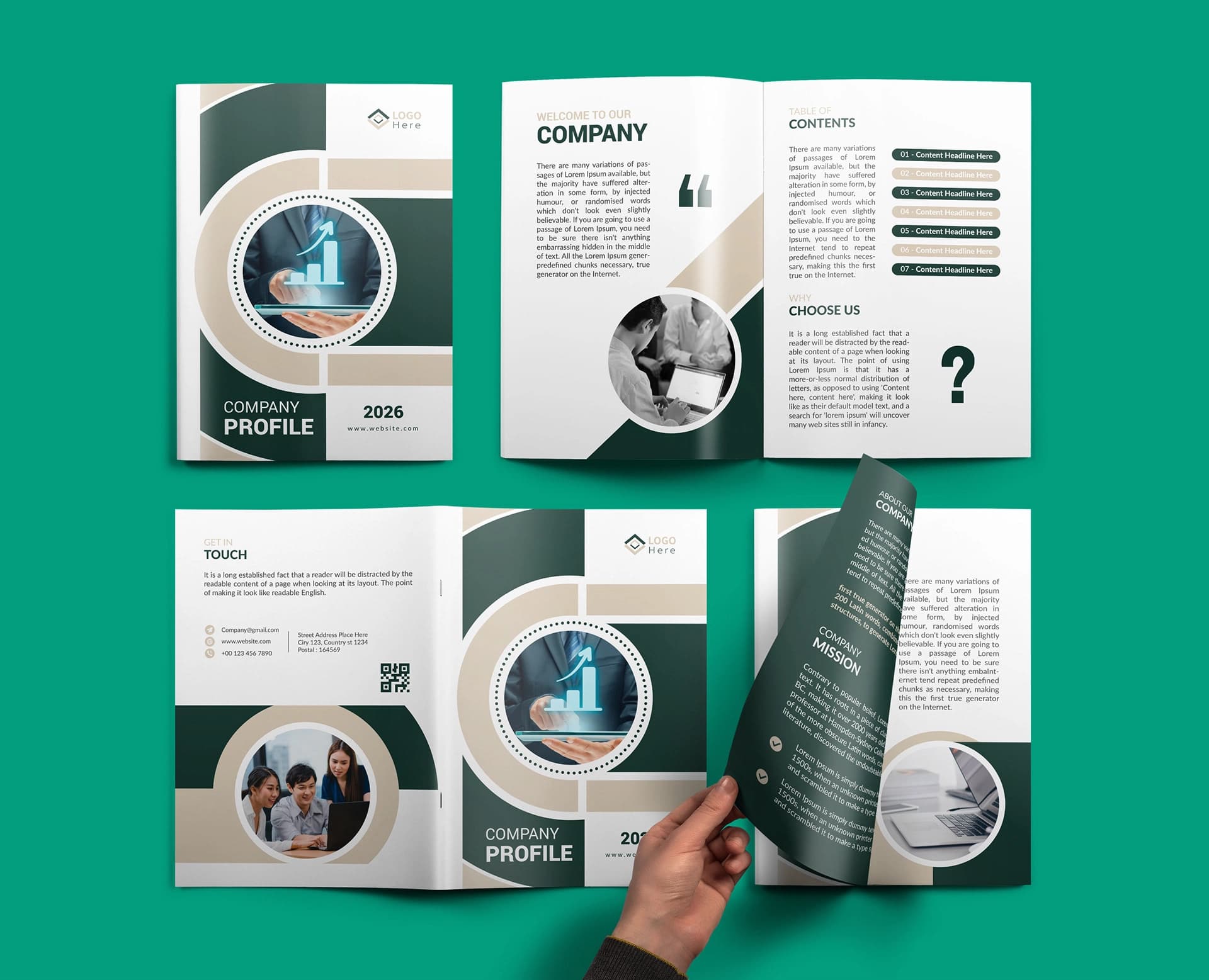 Elegant Glint: influental brands - UI/UX template